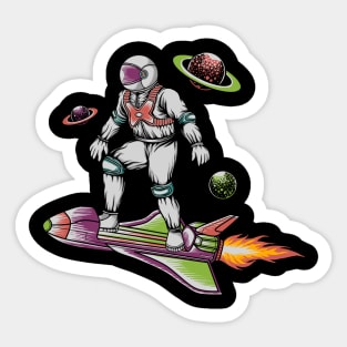 Space Rider Sticker